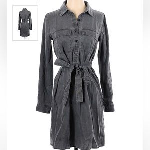 Gap Long sleeve collared shirt dress